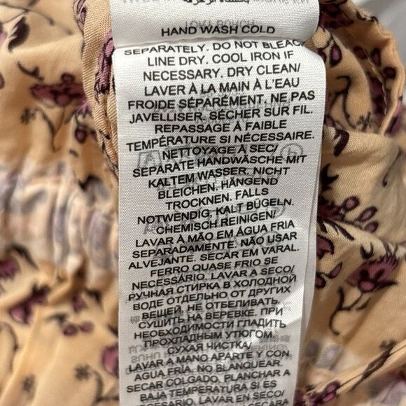 Tory Burch Jumpsuit Womens Large Floral Logo Cotton Tassel Belted - Picture 14 of 14